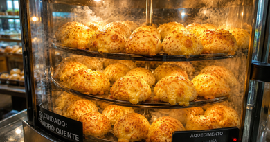 Forno Giratorio Assando Pão De Queijo Na Padaria Padre Liberio Em Nova Serrana